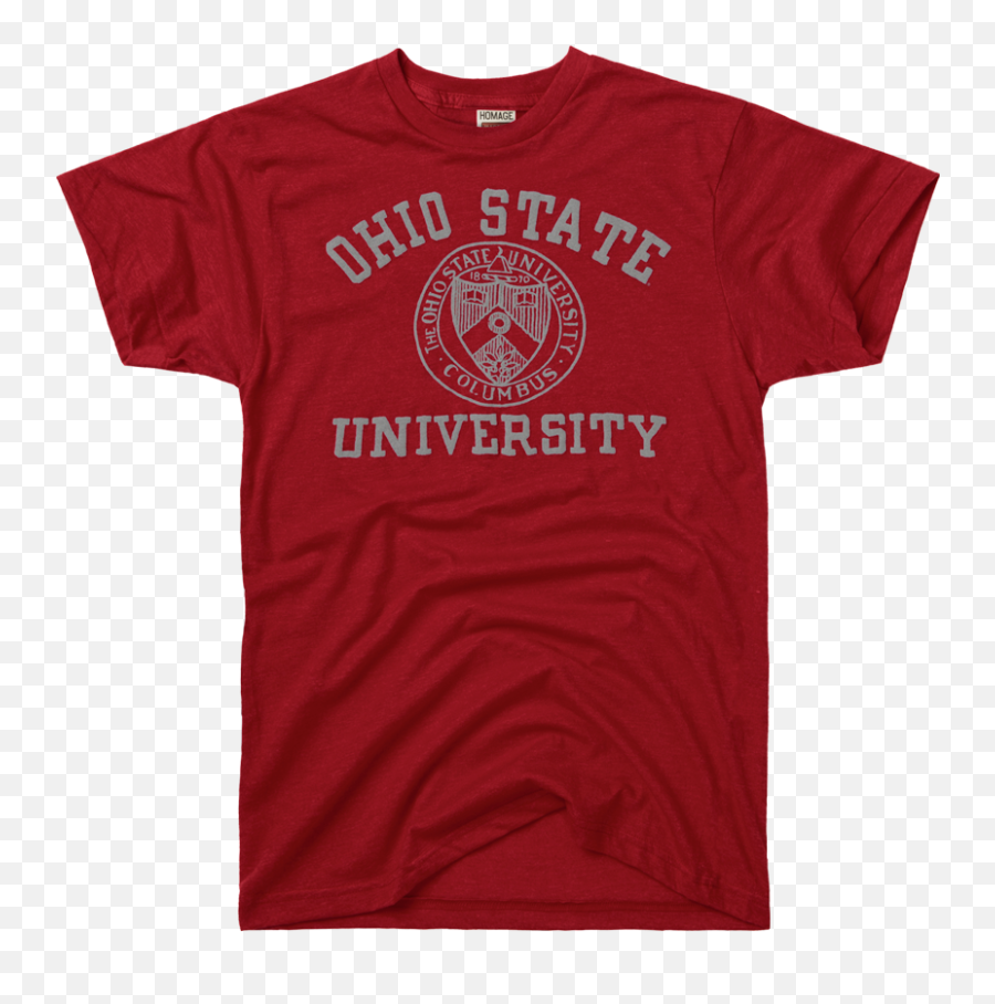 Ohio State University Crest T - Shirt Buckeyes Ohiostate Short Sleeve Emoji,Buckeyes Logo