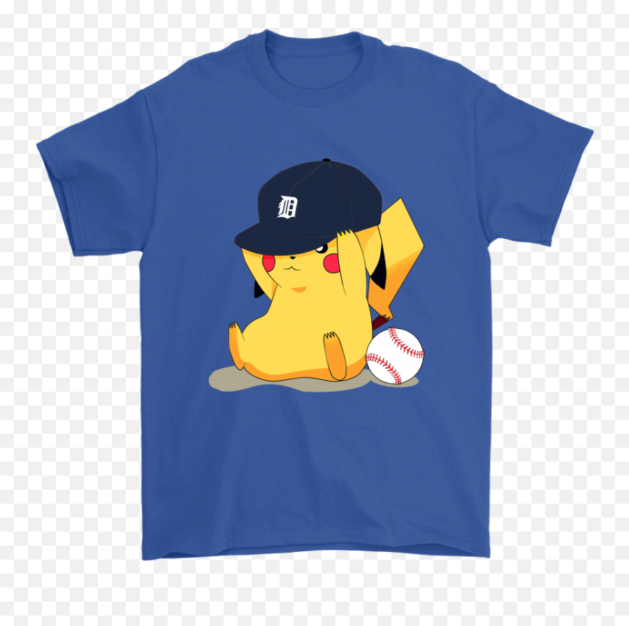 Cute Pikachu Detroit Tigers Baseball Sports Shirts - Lilo And Stitch Supreme Emoji,Detroit Tigers Logo