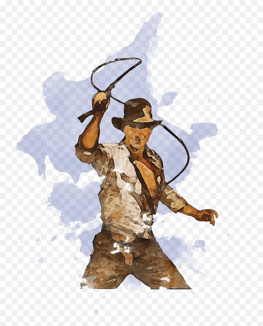Indiana Jones Perfects The Art Of The - Indiana Jones Picture Drawing Emoji,Indiana Jones Png