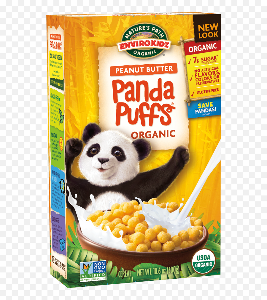 Panda Puffs Cereal 106 Oz - Natureu0027s Path Peanut Butter Panda Puffs Emoji,Panda Express Logo