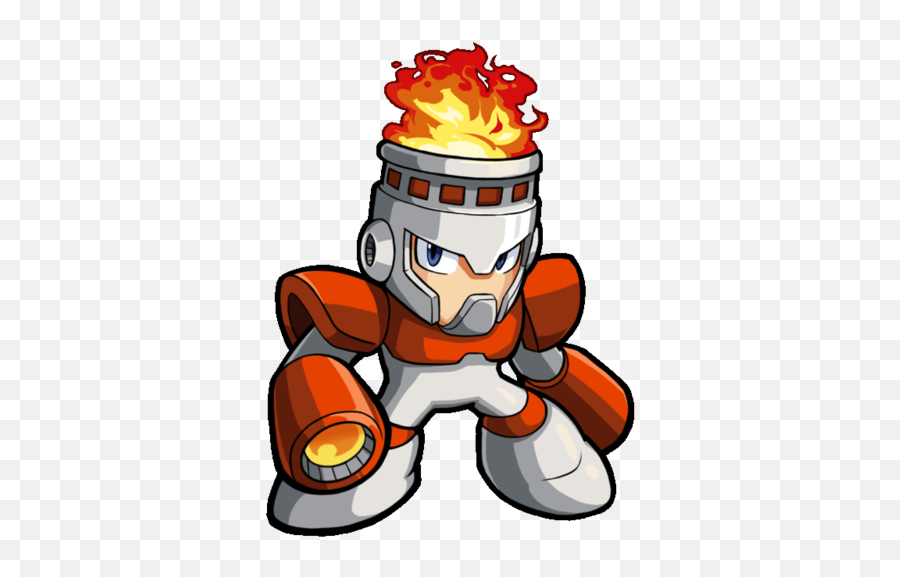 Fire Man From Mega Man - Mega Man Fire Man Png Emoji,Mega Man X Png
