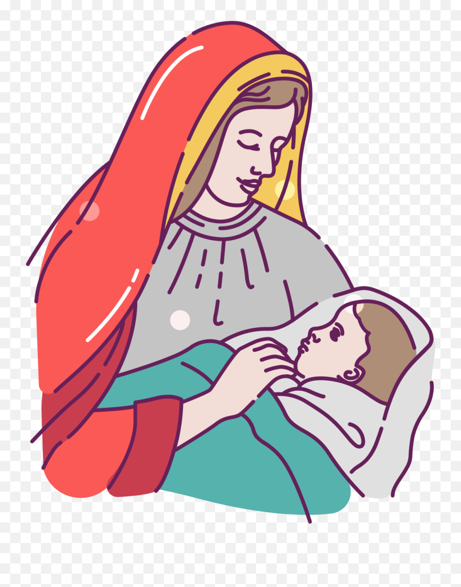 Free Mary And Baby Jesus Clipart Download Free Clip Art - Mary And Baby Jesus Png Emoji,Jesus Clipart