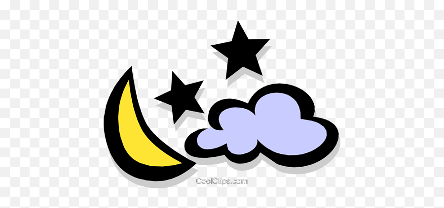 Royalty Free Vector - O Opposite Preschool Letter O Emoji,Moon And Stars Clipart