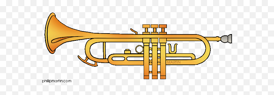 Trumpet Clipart Tumundografico 3 - Horizontal Emoji,Trumpet Clipart