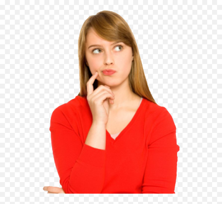 Deep Thinking Woman - Thinking Woman Png Emoji,Woman Png