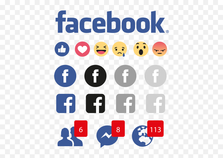 Facebook Icon Png Black And White Emoji,Facebook Icons Png Transparent