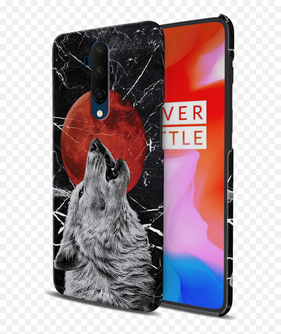 Wolf Howling Cover Case For Oneplus 7t Pro U2013 Koveru Emoji,Wolf Howling Png