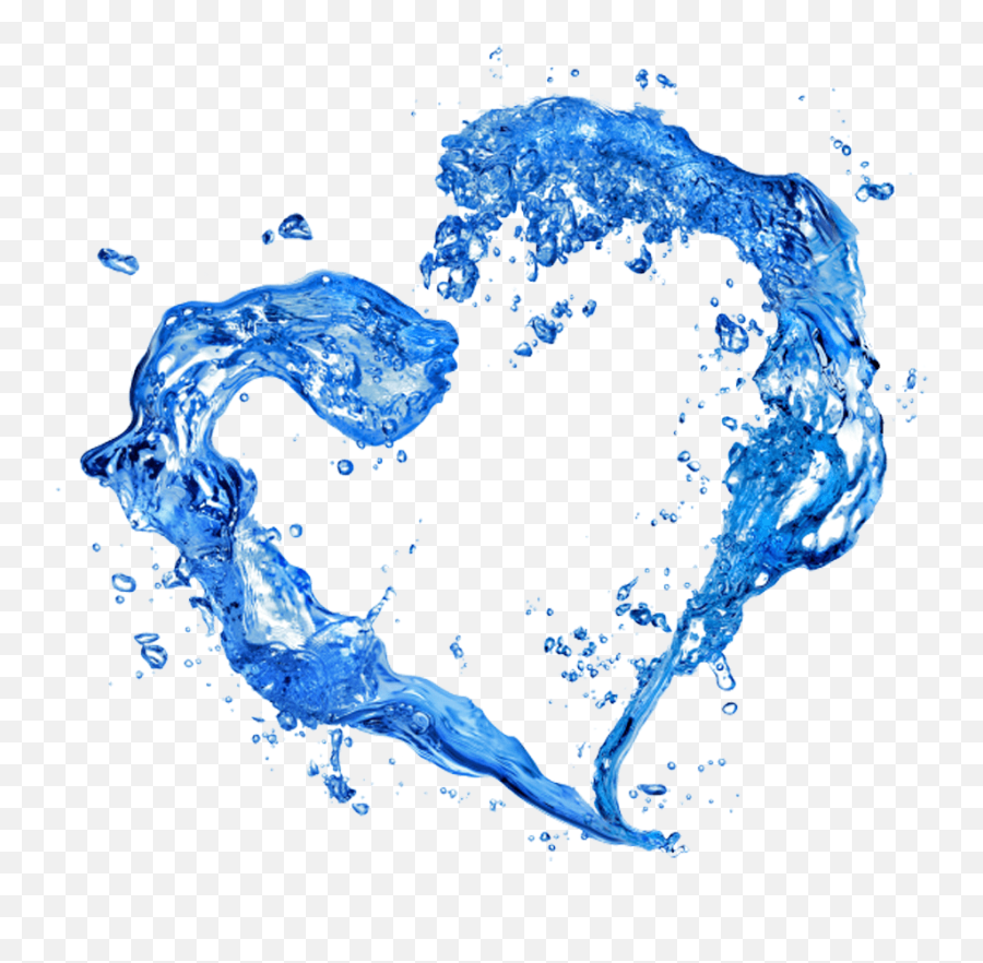 Water Heart Transparent Png - Best Design In White Background Emoji,Water Png