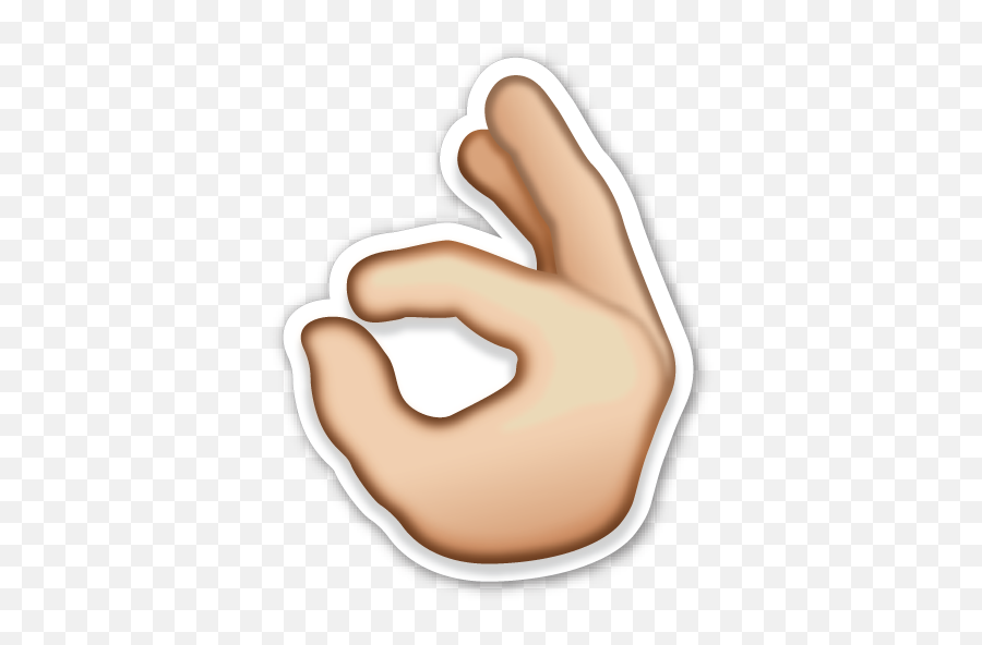 Ok Hand Sign - Emoji De Dedo Ok,Ok Hand Transparent