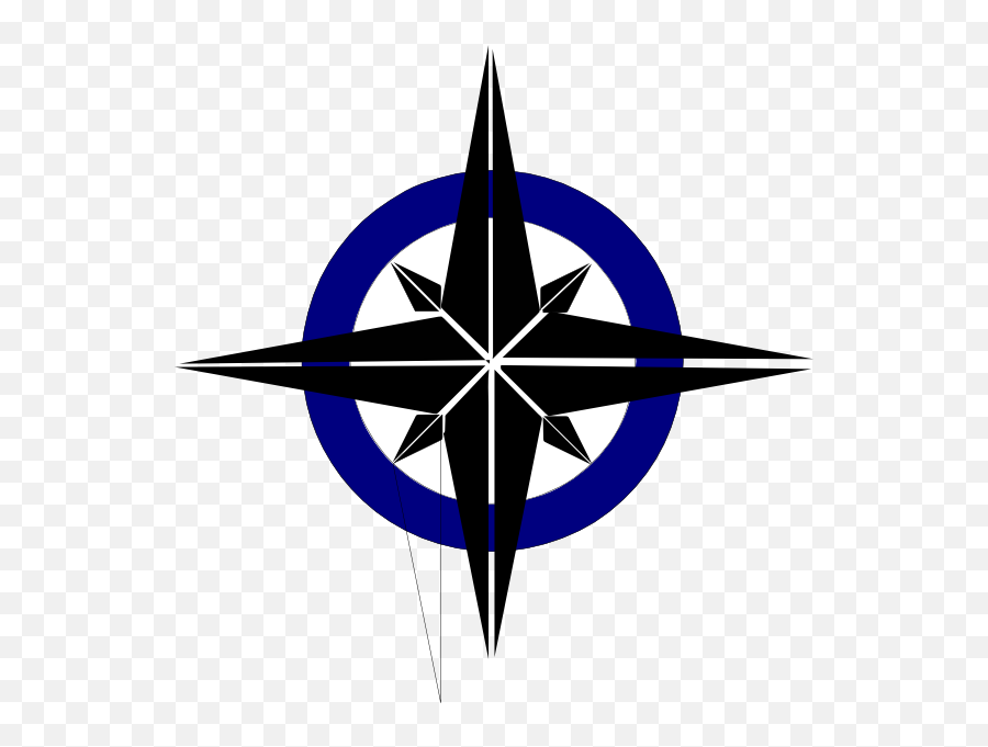 Map Logo 2 Clip Art At Clkercom - Vector Clip Art Online Compass Rose On Transparent Background Emoji,Map Logo