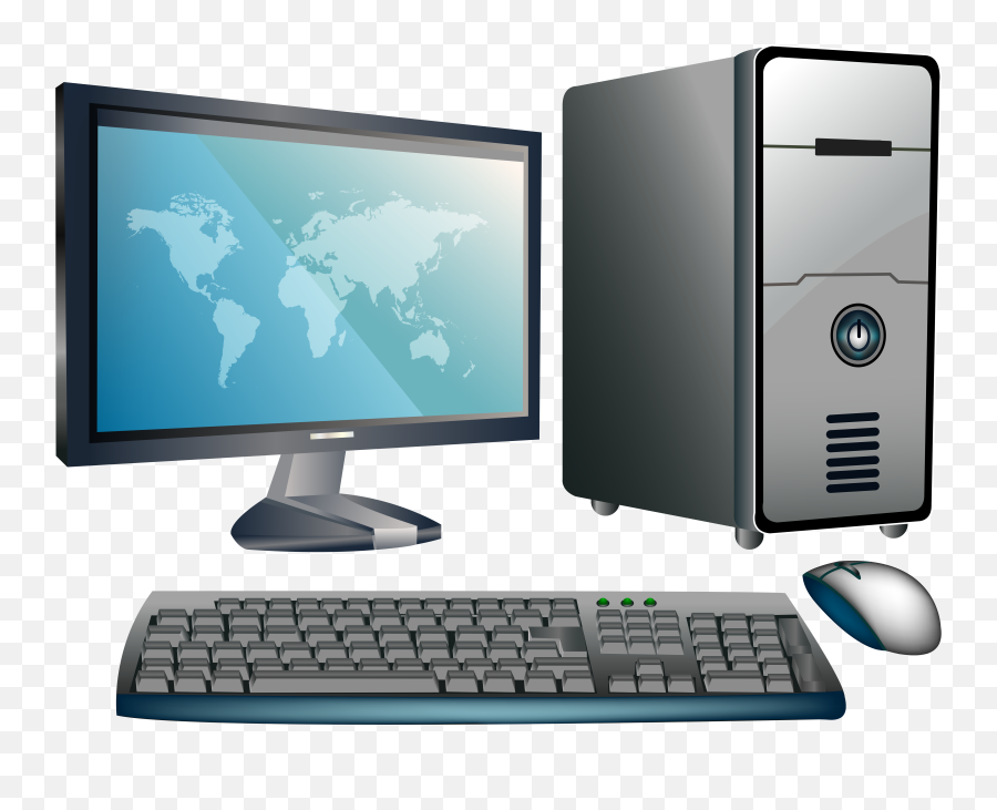 Download Hd Desktop Computer Png - Download Pictures Of Computer Emoji,Computer Png