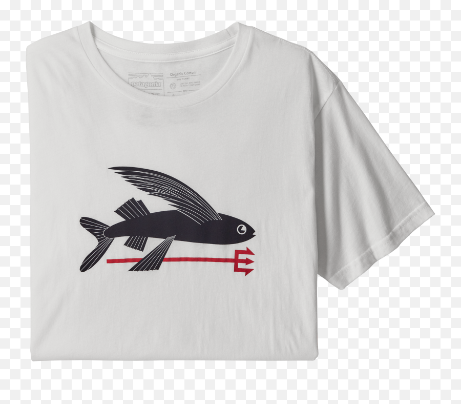 Patagonia Mens Ms Flying Fish Organic T - Patagonia Flying Fish Organic T Shirt Emoji,Patagonia Logo Shirts