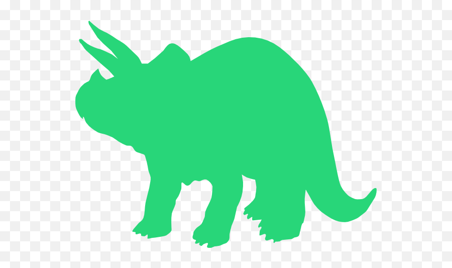 Dino 3 Clip Art At Clkercom - Vector Clip Art Online Brown Dinosaur Png Vector Emoji,Triceratops Clipart