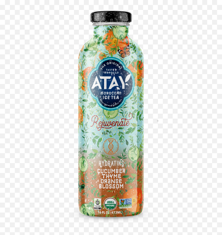 Hydrating Cucumber Thyme Orange Blossom Pack Of 8 U2014 Atay Tea Emoji,Cucumber Png