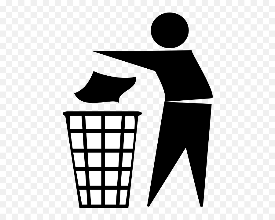 Trash Garbage Rubbish - Keep Clean Icon Png Emoji,Cleaning Clipart Black And White