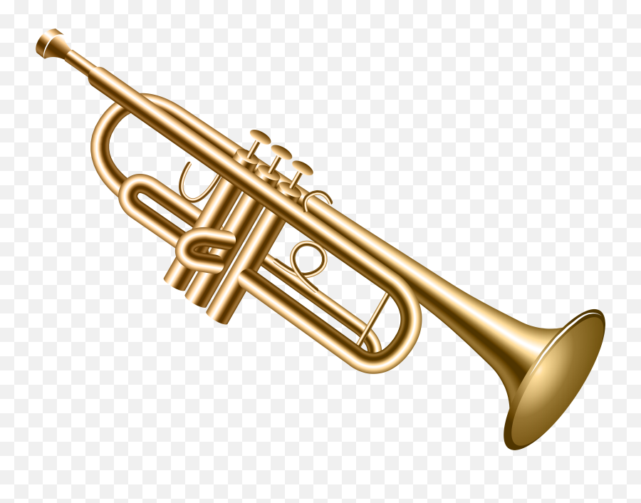 Transparent Background Trumpet Clipart - Trumpet Clip Art Png Emoji,Trumpet Clipart