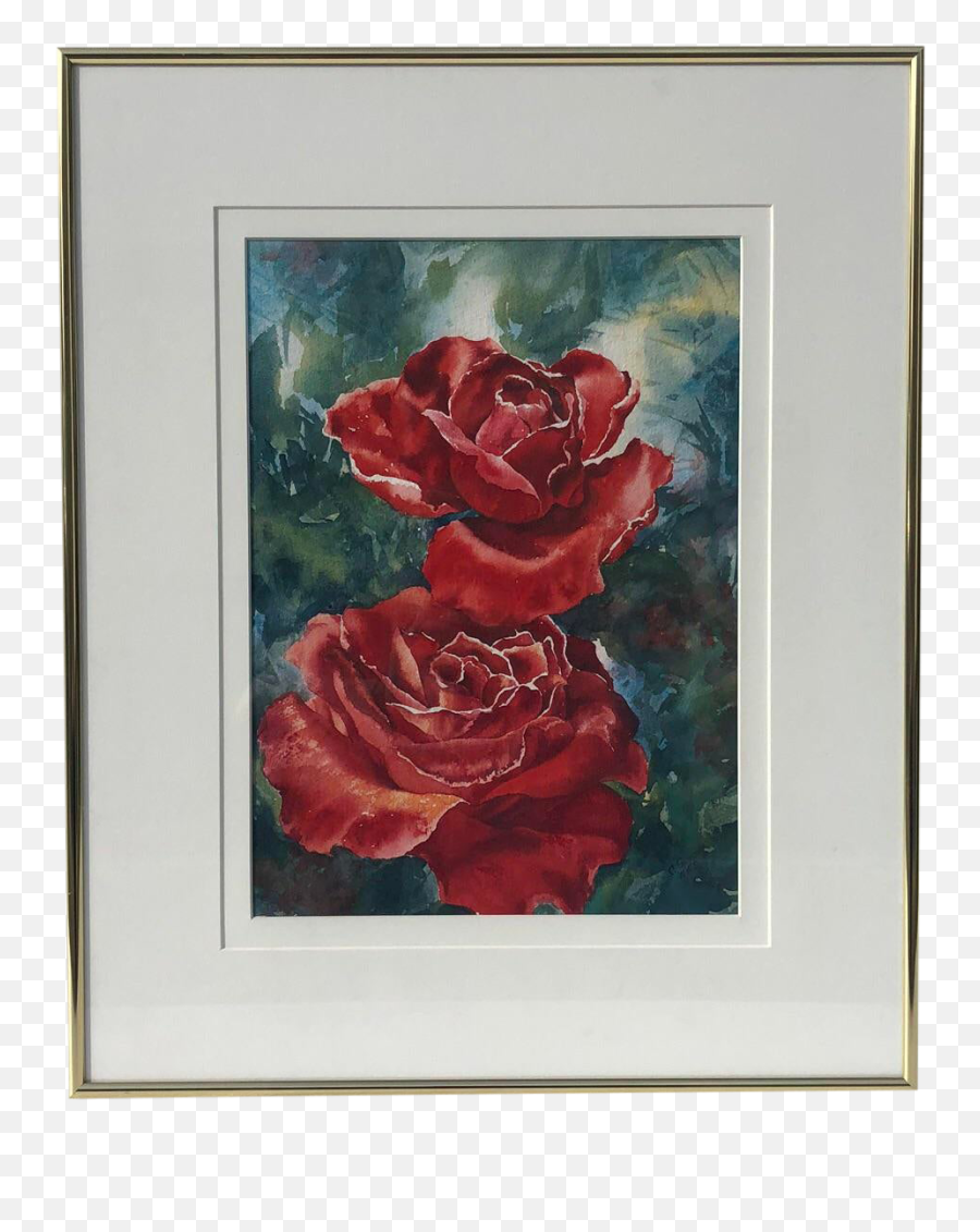 Original Watercolor Roses By Connie Glowacki Chairish Emoji,Watercolor Roses Png