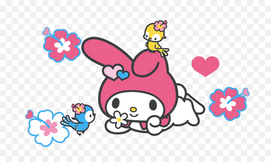 My Melody And Kuromi Coloring Pages Clipart - Full Size Emoji,Kuromi Transparent