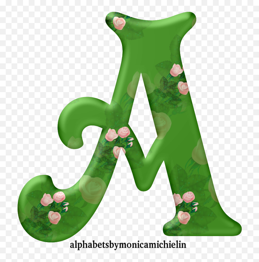 Monica Michielin Alphabets 120420 Emoji,Green Background Png