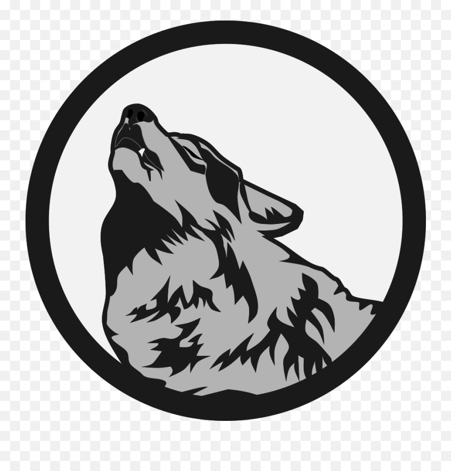 Howling Wolf Logo Png - Wolf Png For Logo Emoji,Wolf Logo