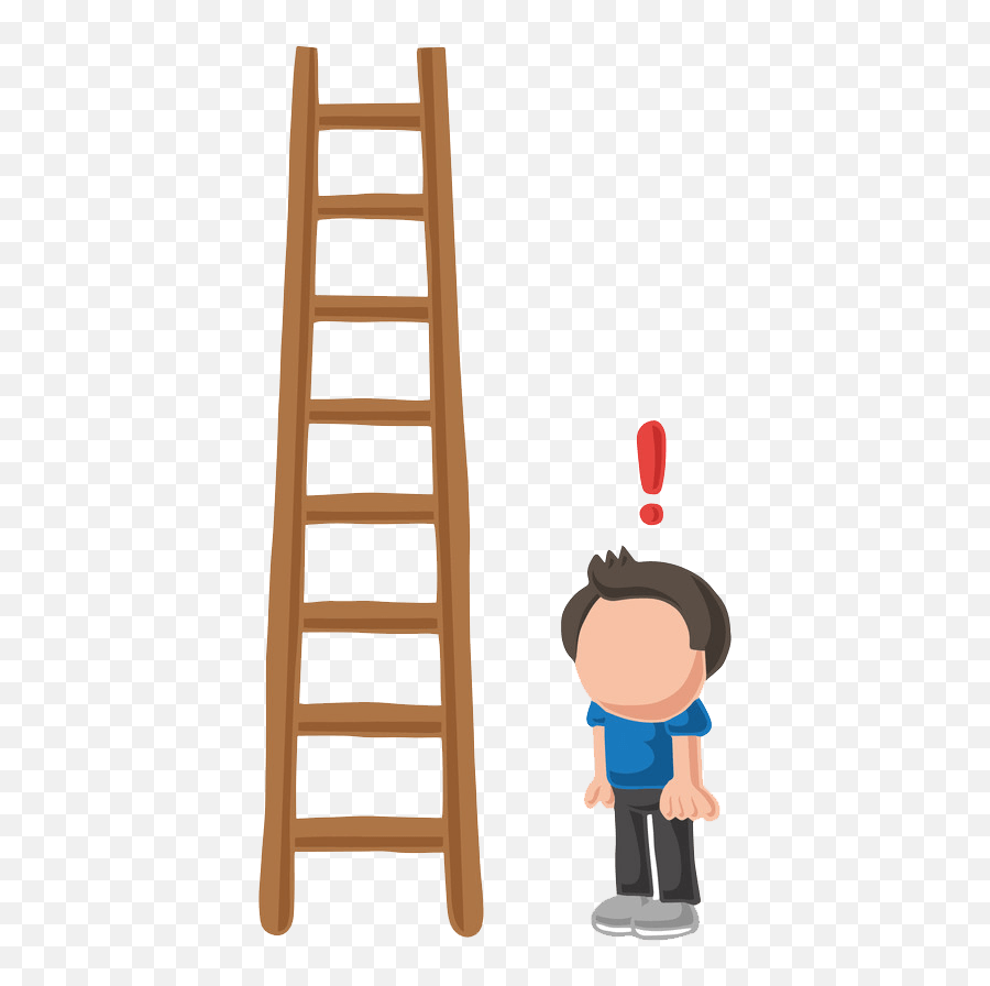 Boy And Ladder Clipart Transparent - Boy And Ladder Clipart Emoji,Ladder Clipart