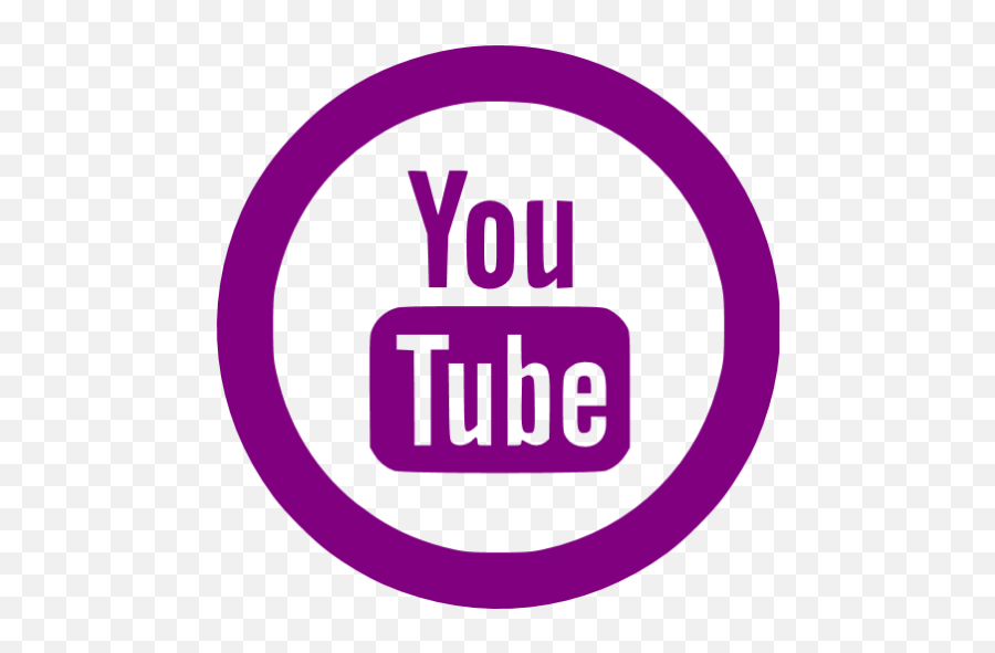 Purple Youtube 5 Icon - Free Purple Site Logo Icons Pink Youtube Emoji,Youtube Logo Png