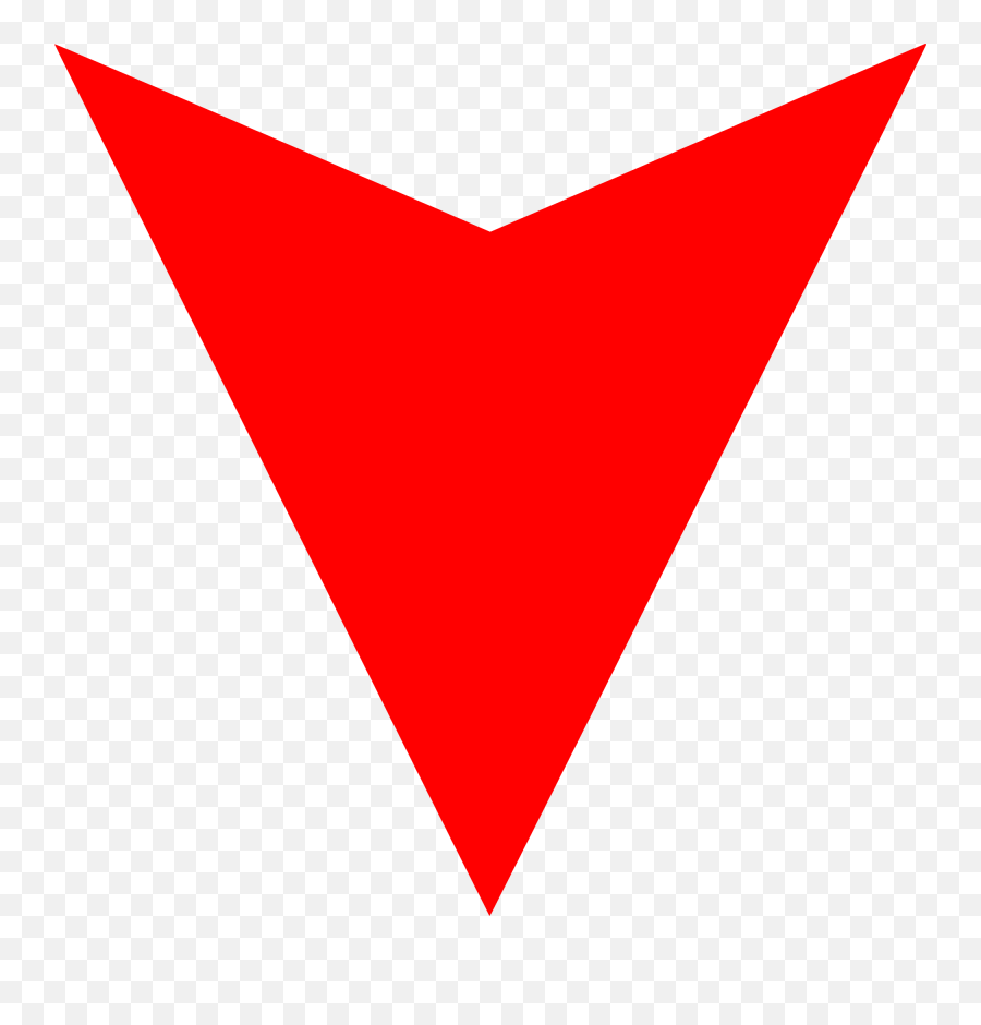 Red Arrow Down - Red Down Arrow Png Transparent Emoji,Red Arrow Png