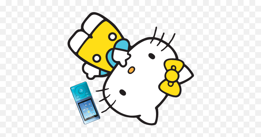 Download Hello Kitty Yellow Clipart - Full Size Png Image Dot Emoji,Hello Clipart