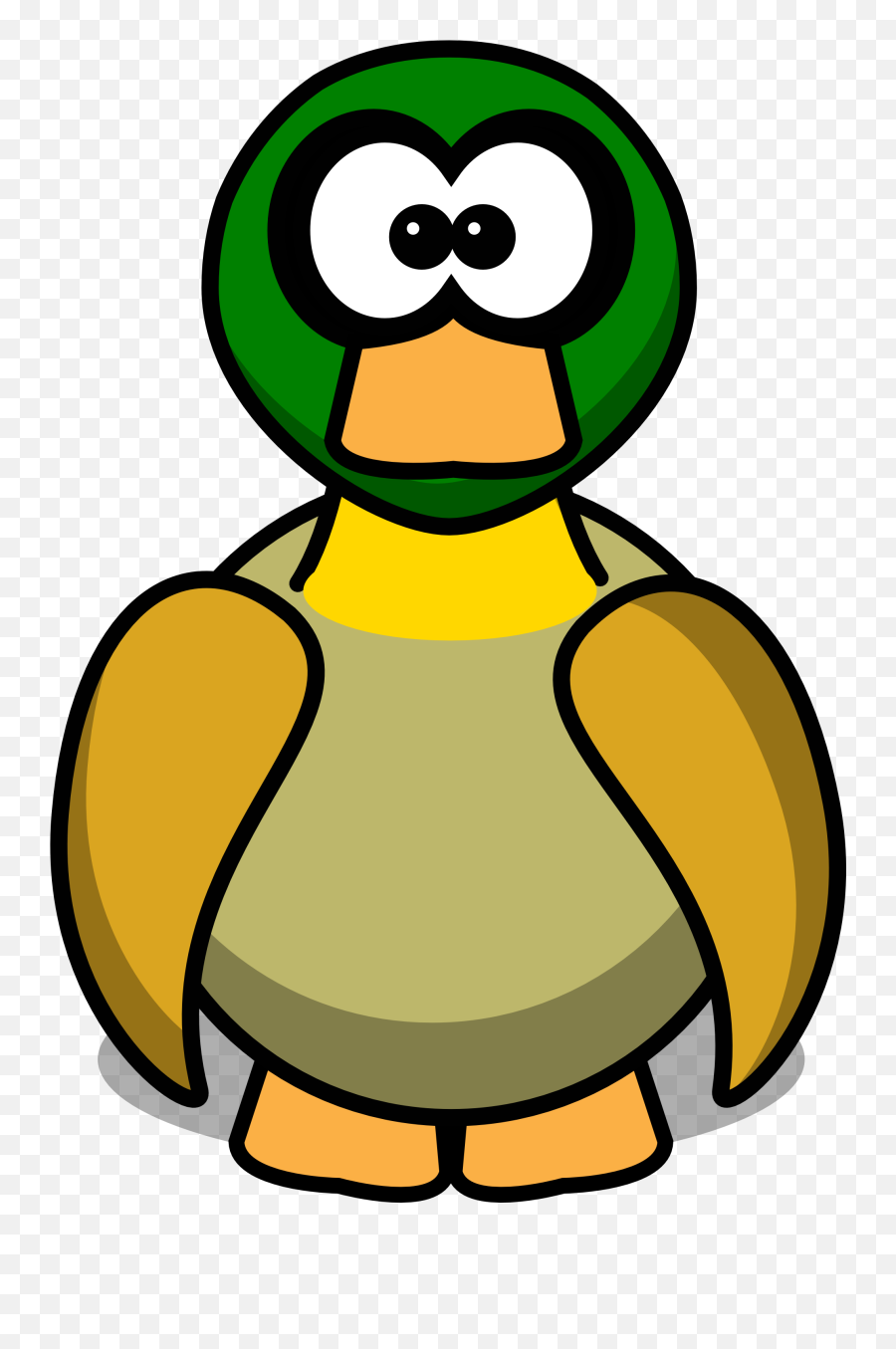 See Here Duck Clip Art Silhouette - Cartoon Duck Clipart Emoji,Duck Clipart