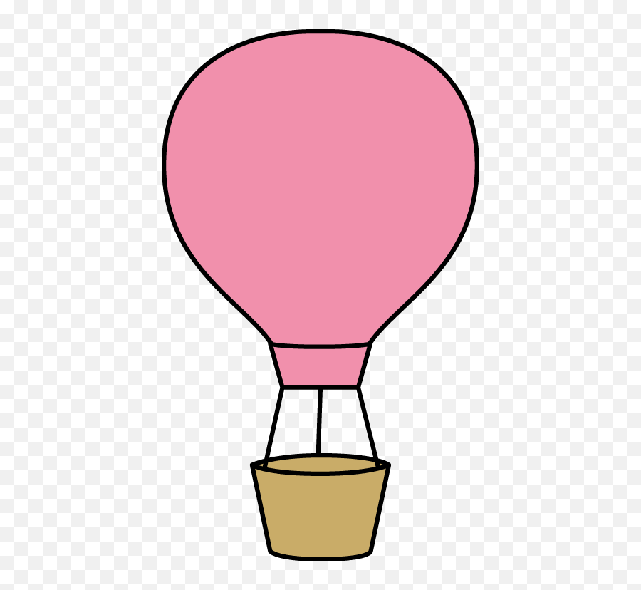 Pink Hot Air Balloon Clip Art - Hot Air Ballon Clip Art Air Balloon Emoji,Pink Clipart