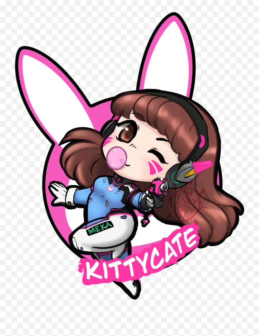 Kittycate Twitch Icon Commission By Theinkywitch On Newgrounds - Fictional Character Emoji,Twitch Icon Transparent