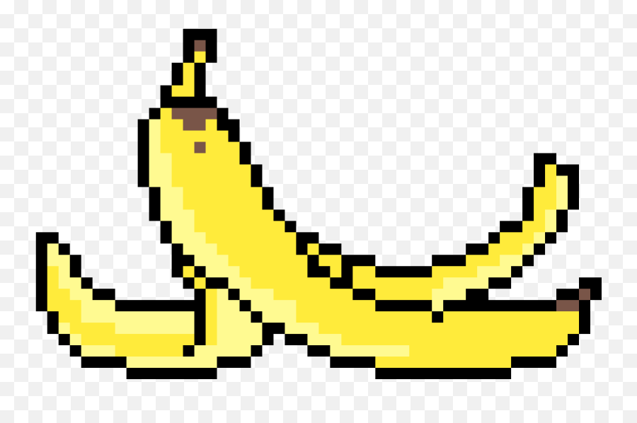Download Hd Banana Peel - Sans Face Pixel Art Transparent Banana Pixel Art Emoji,Sans Face Png