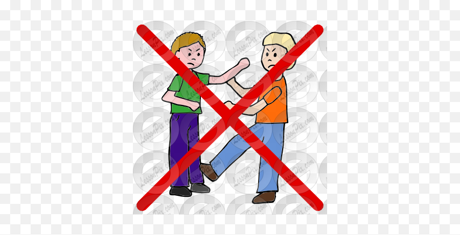 Fight Clipart - Do Not Fight In Class Emoji,Therapy Clipart