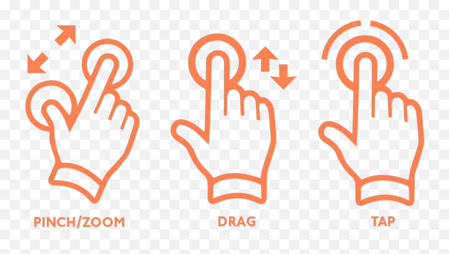 Touch Instructions - Pinch Zoom Icon Clipart Full Size Pinch Zoom Gesture Icon Emoji,Zoom Icon Png