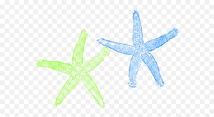 Blue Green Starfish Clipart Png - Lovely Emoji,Starfish Clipart