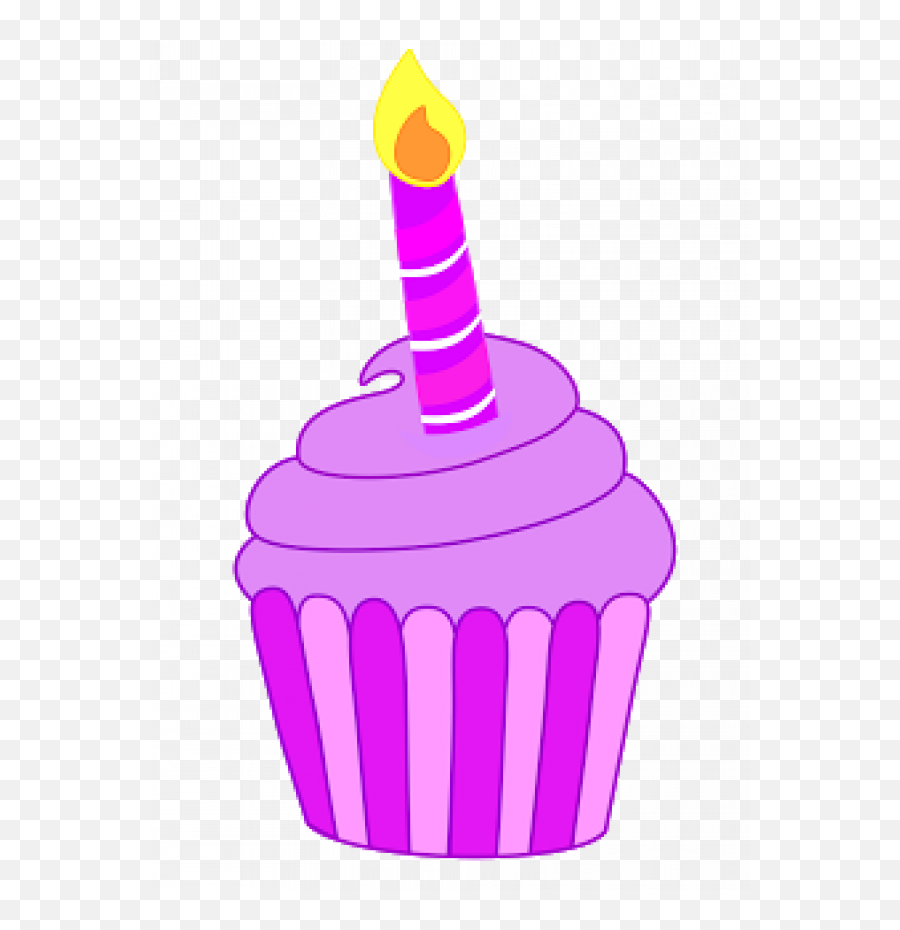 Cupcake Candle Clipart Png Transparent Images U2013 Free Png - Cupcake With Candle Clipart Emoji,Candle Clipart