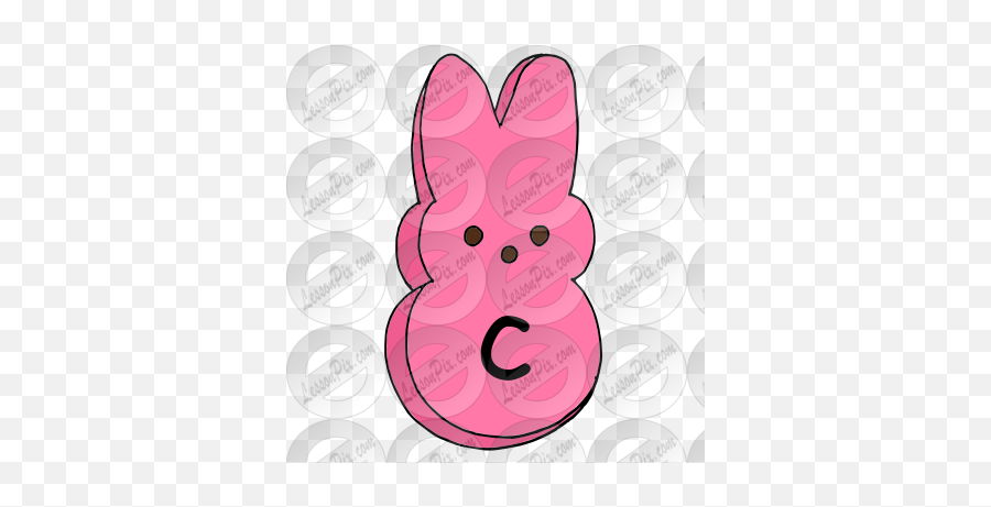 Bunny C Picture For Classroom Therapy Use - Great Bunny C Girly Emoji,C Clipart