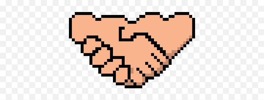 Handshake Pixel Art Maker - Badger Pixel Art Emoji,Handshake Png
