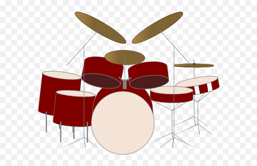Shimmerscroll - Drum Kit Vector Emoji,Drum Set Clipart