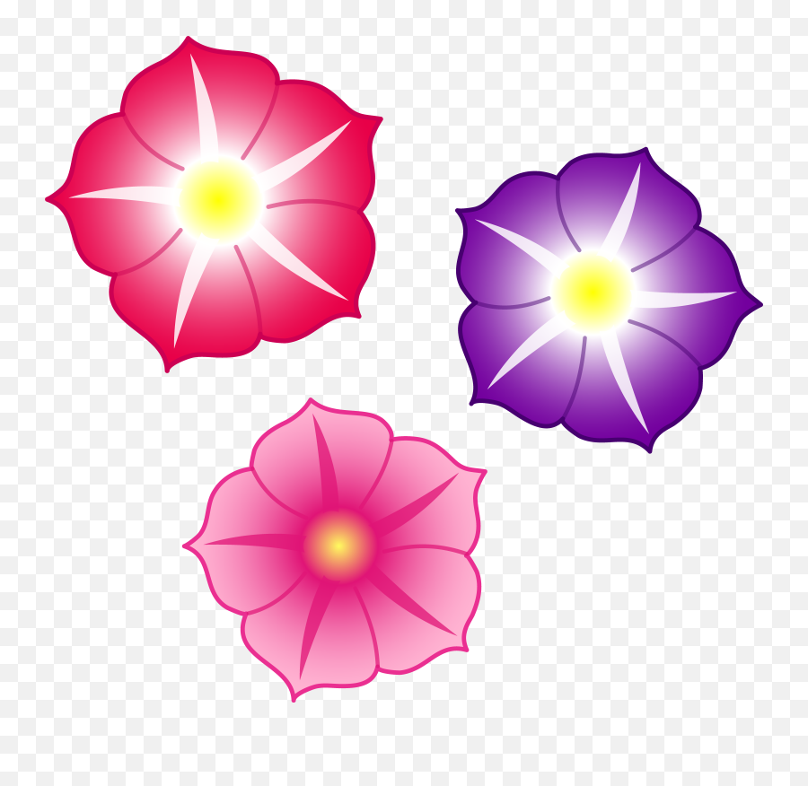 Colorful Flowers Png File Png Mart Emoji,Purple Flowers Png