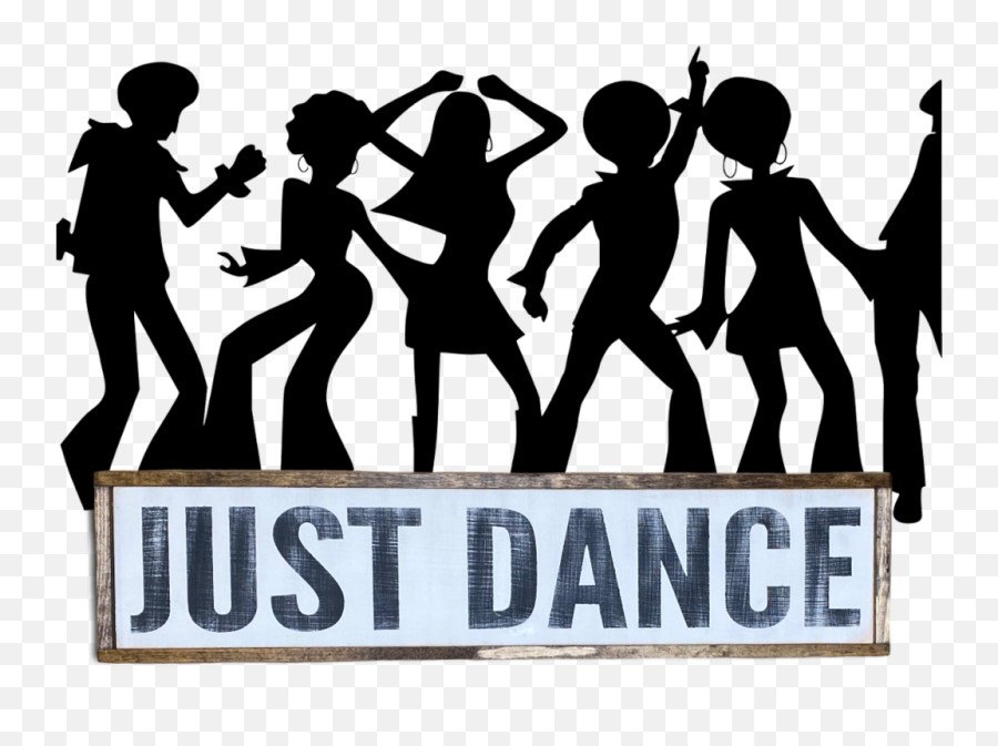 Just Dance - Rustic Wall Decor 25in Emoji,Rustic Wood Frame Png