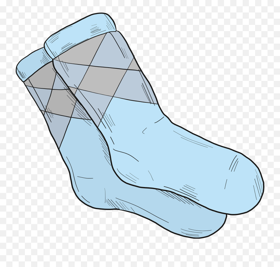 Blue Socks Clipart - Socks Clipart Emoji,Socks Clipart