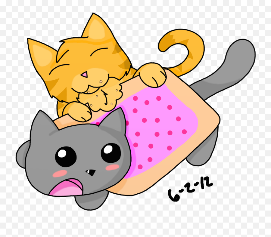 Nyan Cat Vs Semi Normal Cat Drawing By Allys Dragoartcom Emoji,Nyan Cat Png