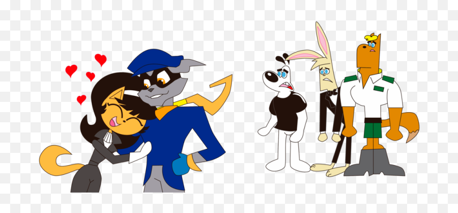 Kitty Katswell In Love With Sly Cooper Emoji,Sly Cooper Transparent