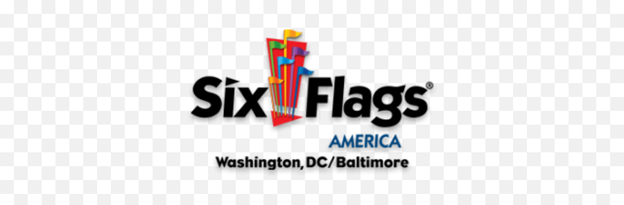 Theme Parks - Six Flags America Logo Transparent Emoji,Six Flags Logo