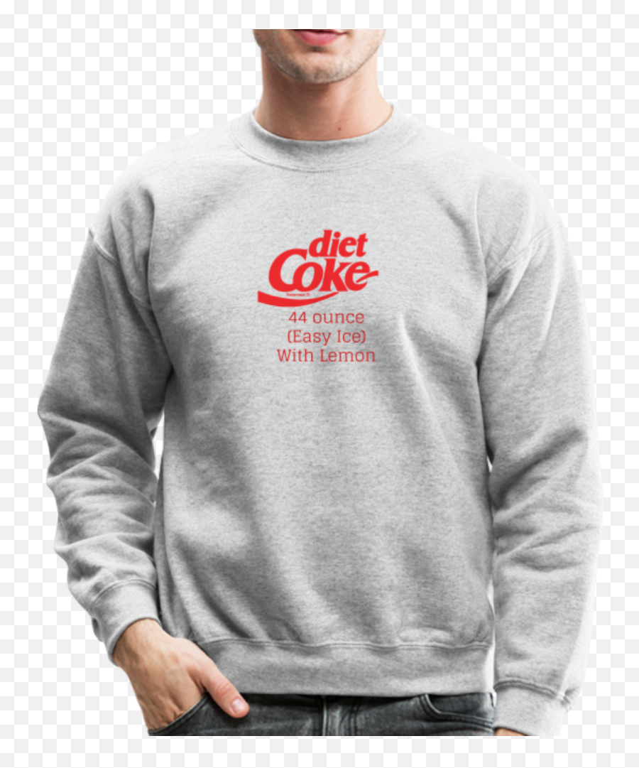 Rhoslc - Diet Coke Easy Ice With Lemon Unisex Crewneck Sweatshirt Diet Coke Emoji,Diet Coke Logo