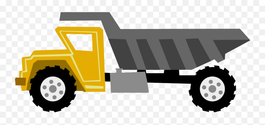 Simple Dump Truck Png Transparent - Synthetic Rubber Emoji,Dump Truck Clipart