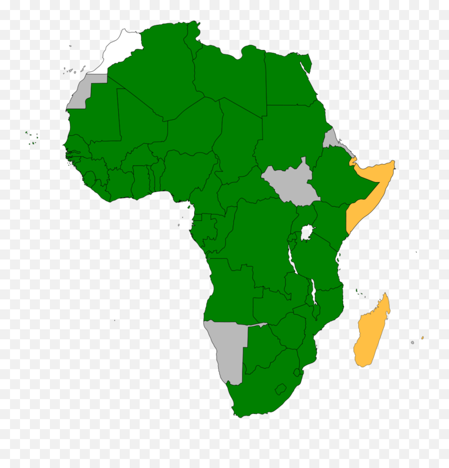 Africa Clipart Continent Africa - Location Of Zimbabwe On Africa Map Emoji,Africa Clipart