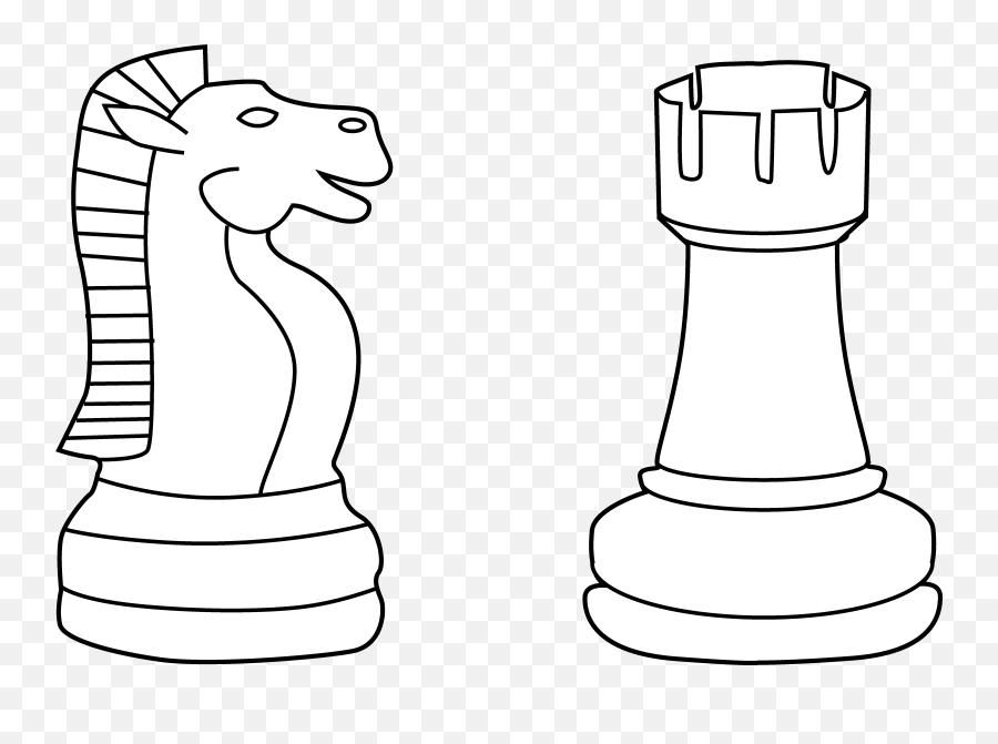 Free Board Game Clipart Black And White - Chess Piece Image Cartoon Emoji,Board Game Clipart
