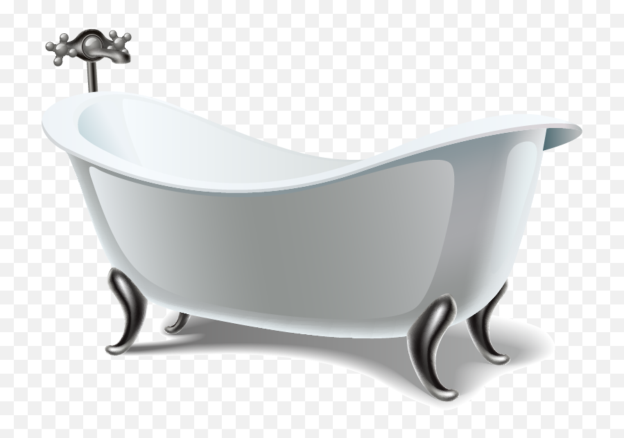 Bathroom Bathtub Euclidean Vector - Bathtub Png Download Bañera Emoji,Bathtub Png